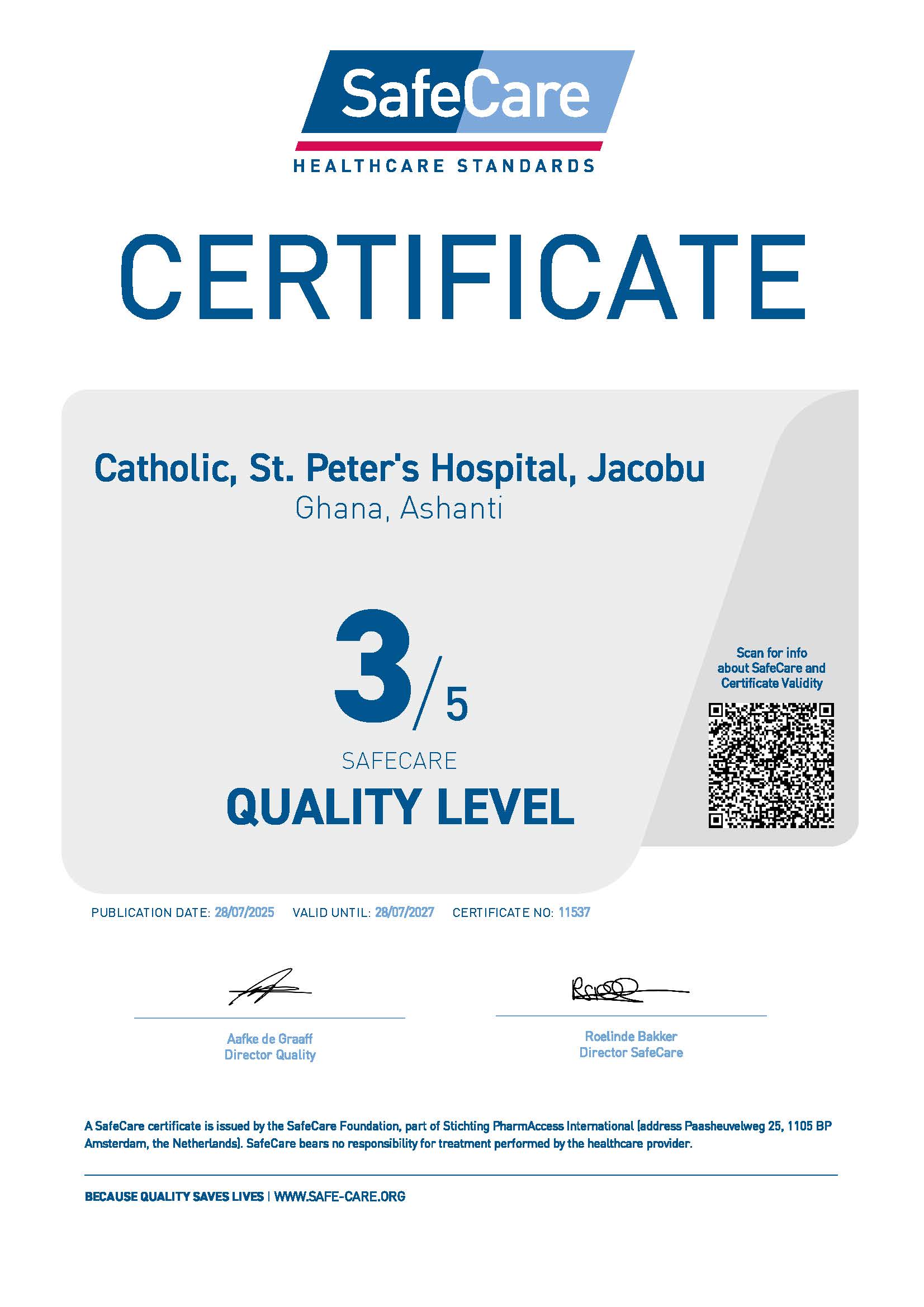 SafeCare Quality Standards